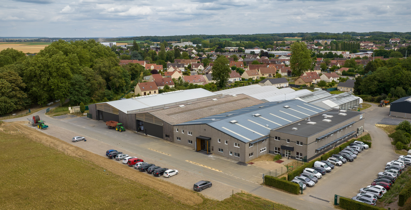 Le pôle végétal de la plaine d’Estrées s'étend sur 1 500m². (c) Asur Plant Breeding