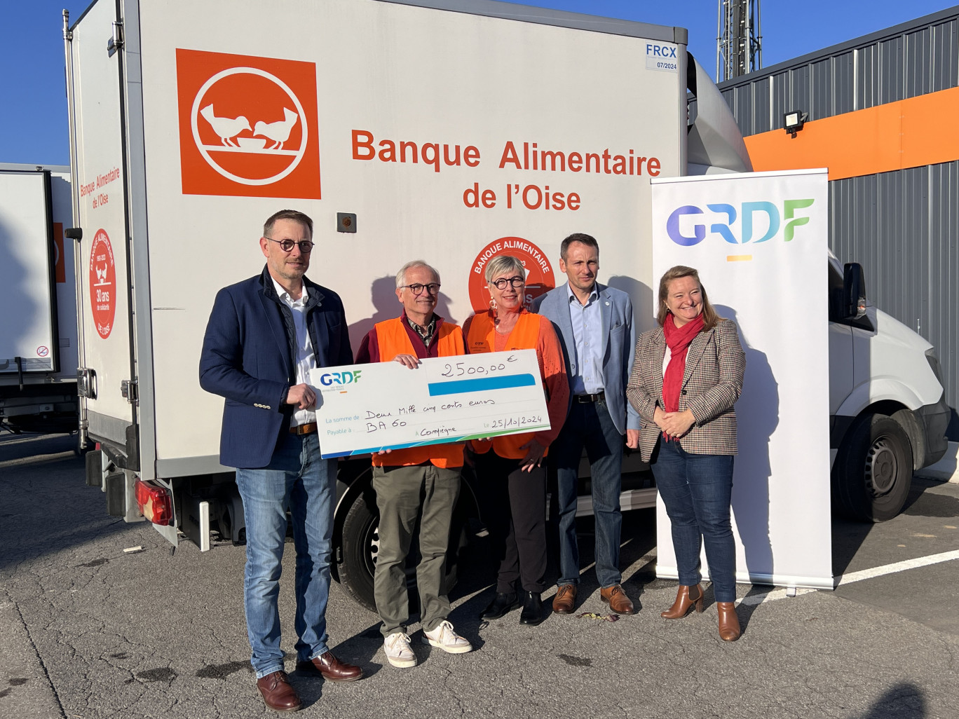 GRDF soutient la Banque Alimentaire de l’Oise