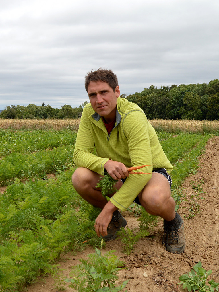 A 29 ans, Stéphane Dreumont est à la tête d’une exploitation de 100 hectares de cultures maraîchères